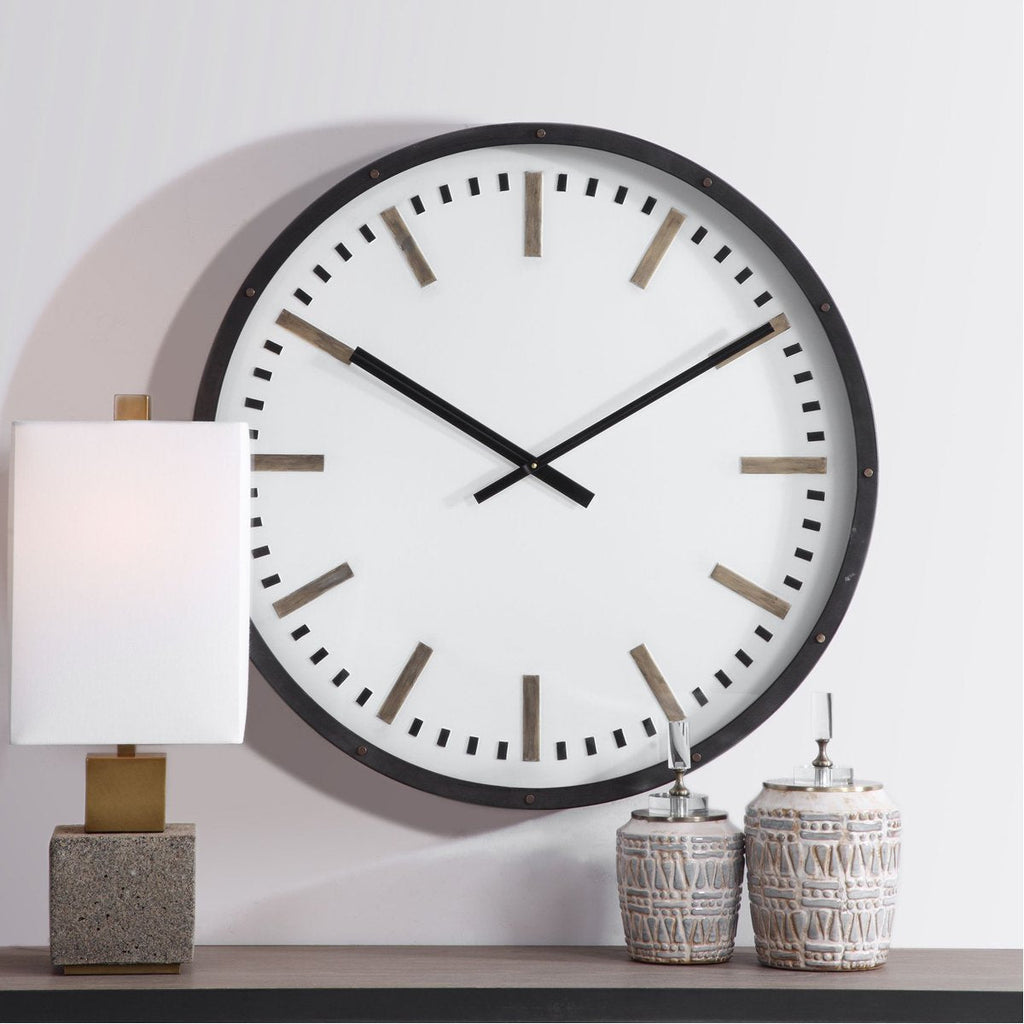 Grande horloge murale Uttermost Fleming