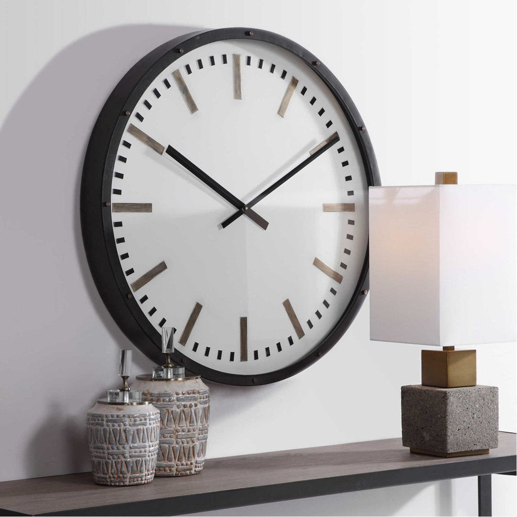 Grande horloge murale Uttermost Fleming