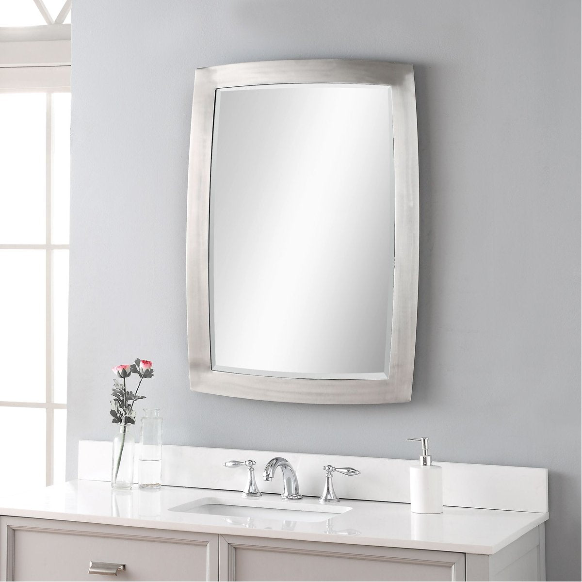 Miroir en nickel brossé Uttermost Haskill