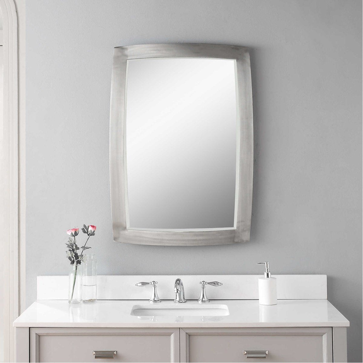 Miroir en nickel brossé Uttermost Haskill