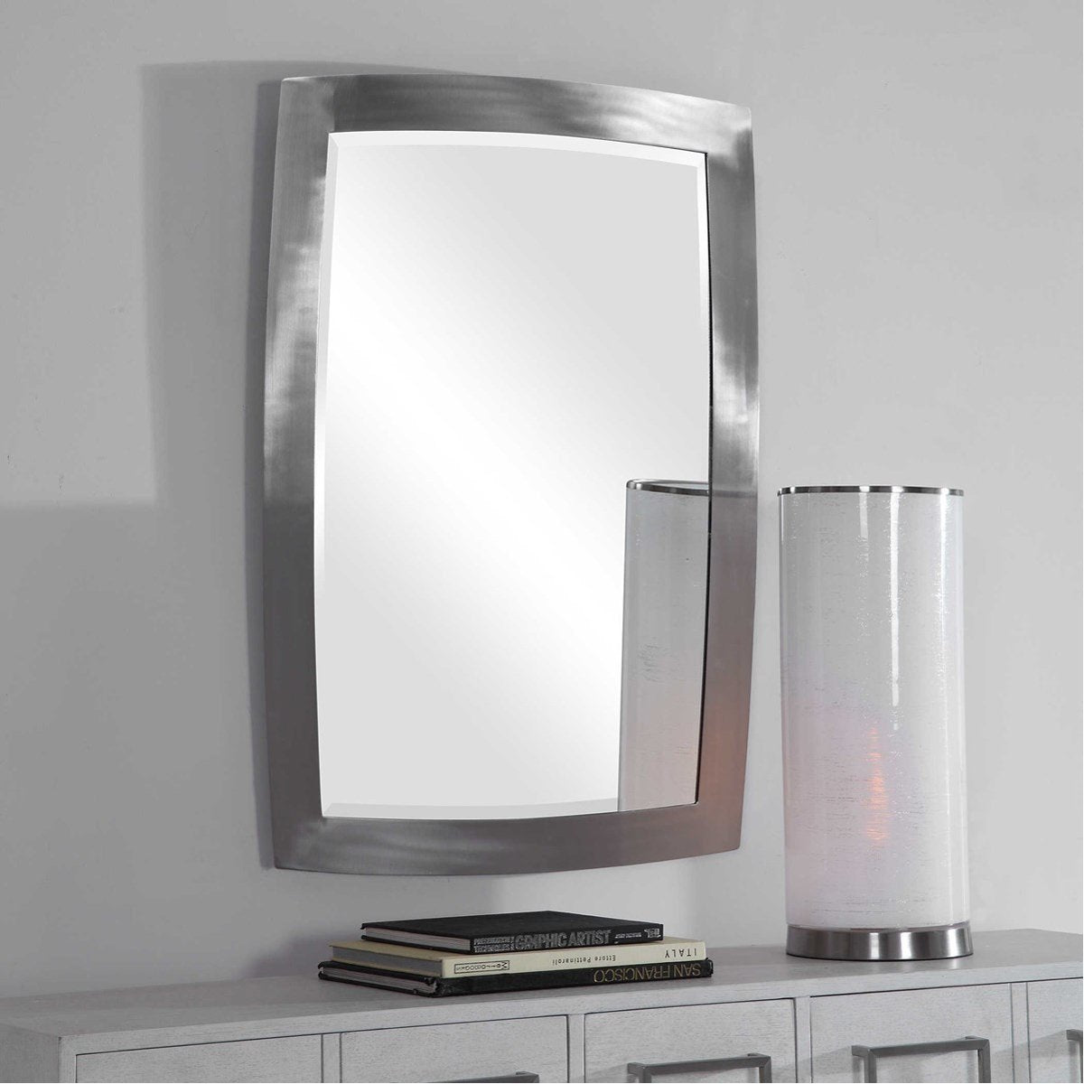 Miroir en nickel brossé Uttermost Haskill