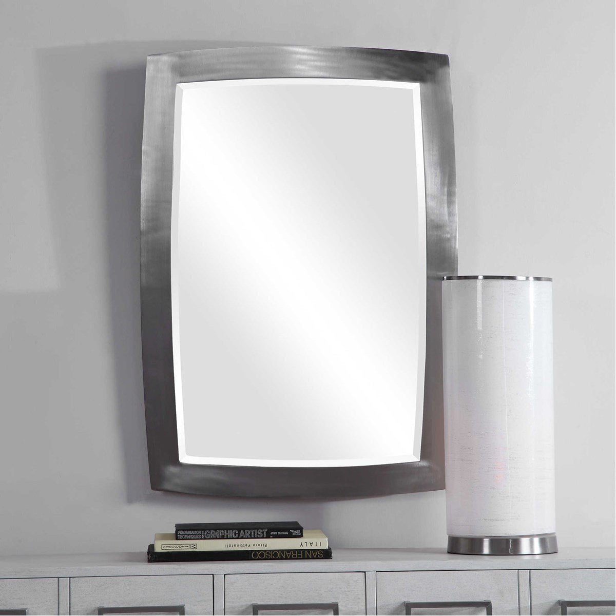 Miroir en nickel brossé Uttermost Haskill