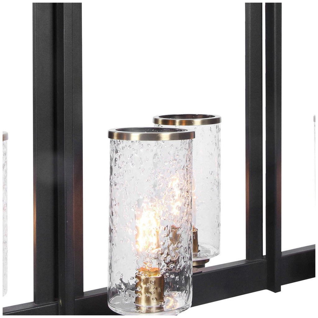 Luminaire industriel pour îlot à 6 lampes Uttermost Jarsdel