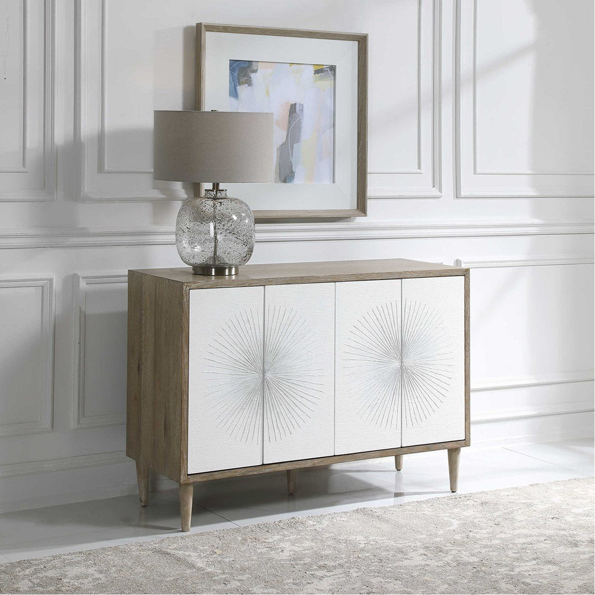 Armoire blanche à 4 portes Dani de Uttermost