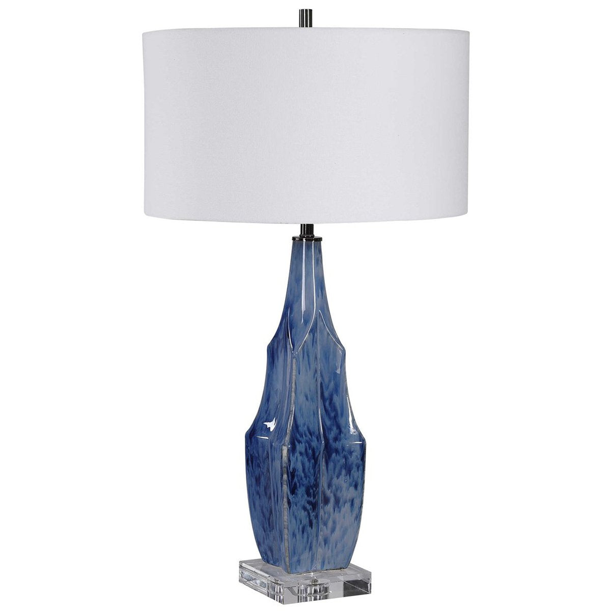 Lampe de table bleue Uttermost Everard