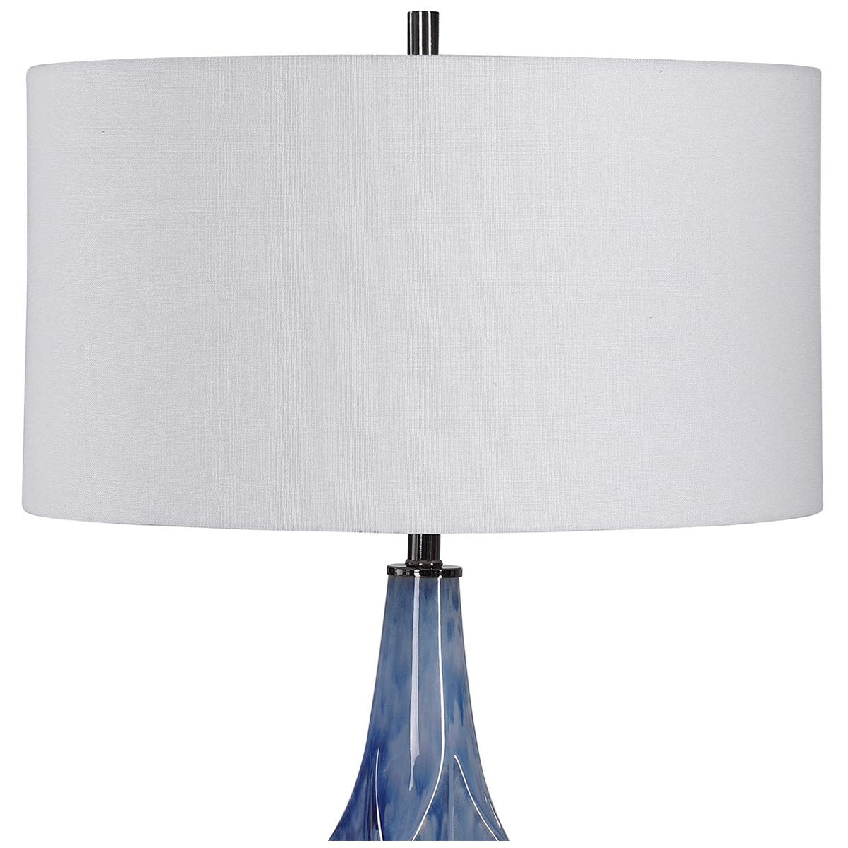 Lampe de table bleue Uttermost Everard