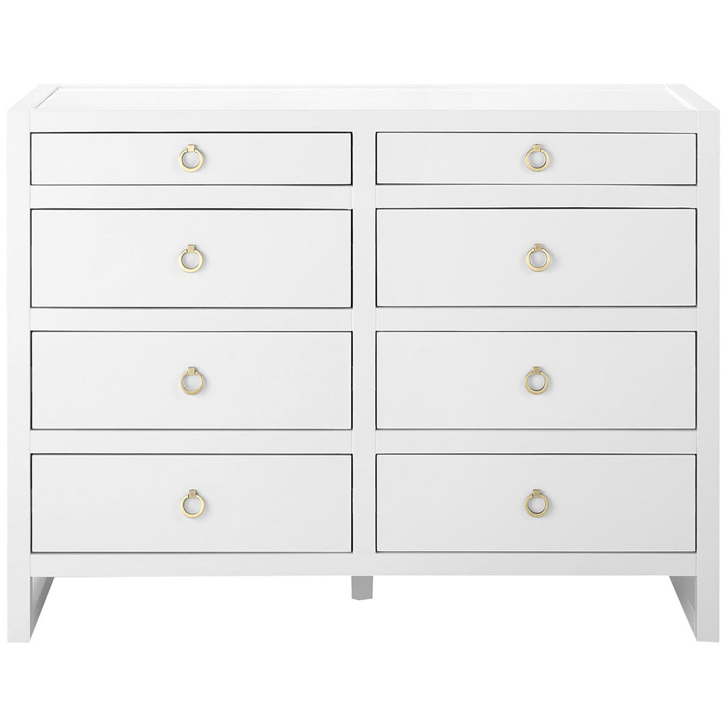 Grande commode 8 tiroirs Newton blanche de Villa &amp; House