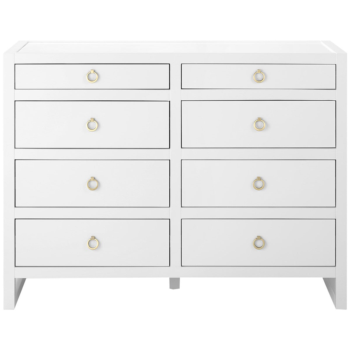 Grande commode 8 tiroirs Newton blanche de Villa &amp; House